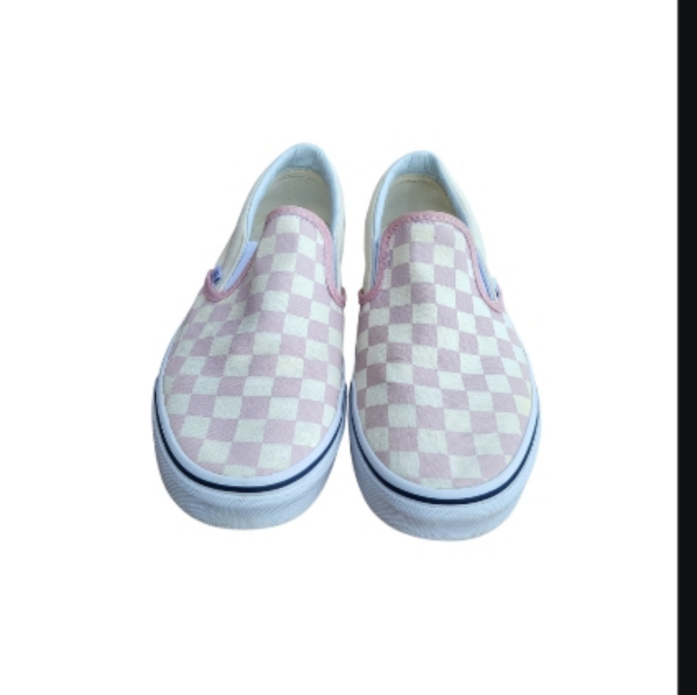 Vans Checkerboard Old Skool Sk8 Skate Classic Pink Cream Slip On Slipper Women 8 - Picture 5 of 12